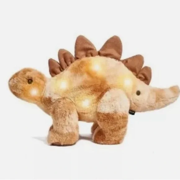 FAO Schwartz Light Up Sound Stegosaurus Dinosaur Plush Stuffed Animal